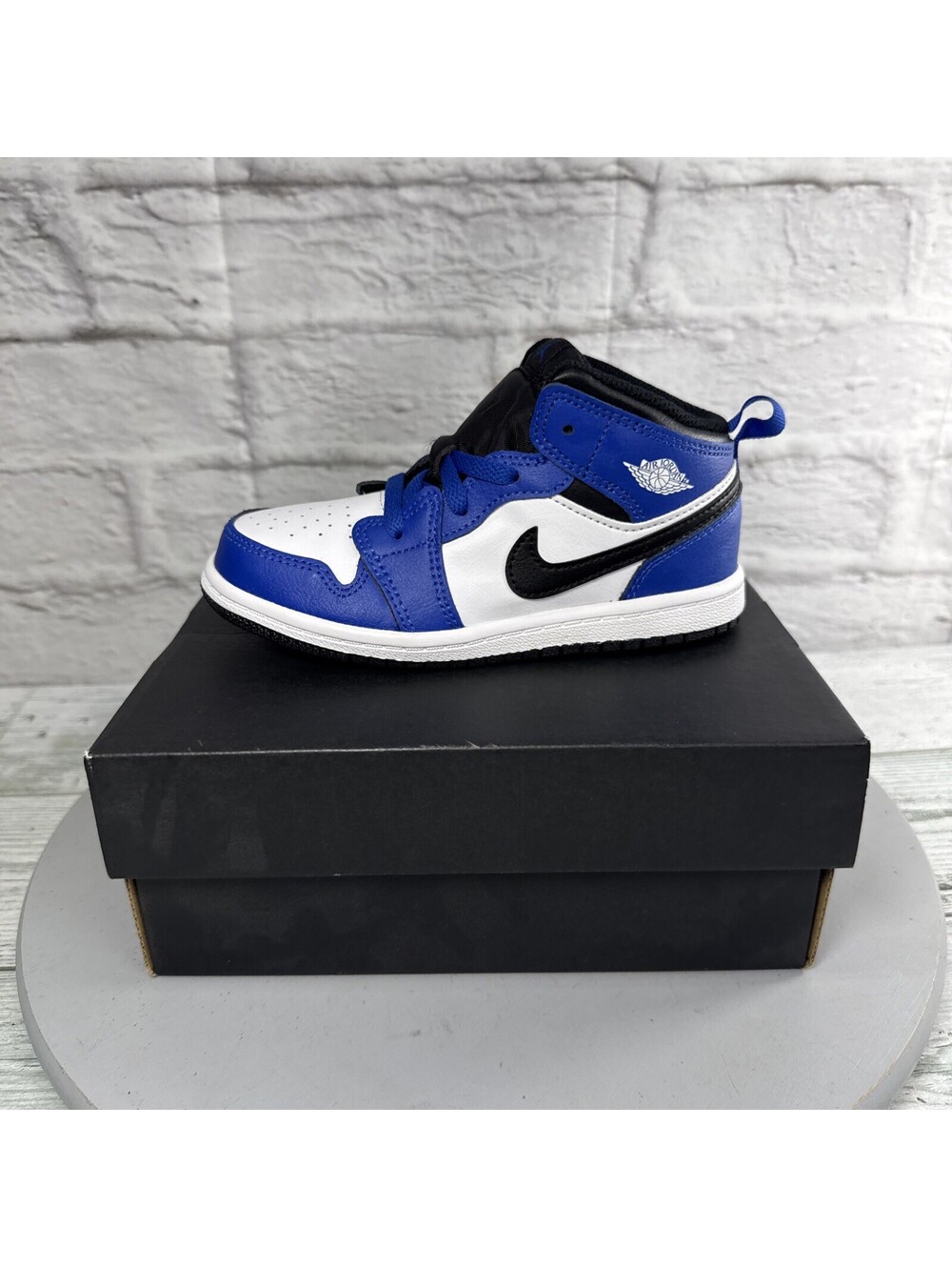 *NEW* TODDLER BABY NIKE AIR JORDAN 1 MID (TD) GAME ROYAL/BLACK Size 10C